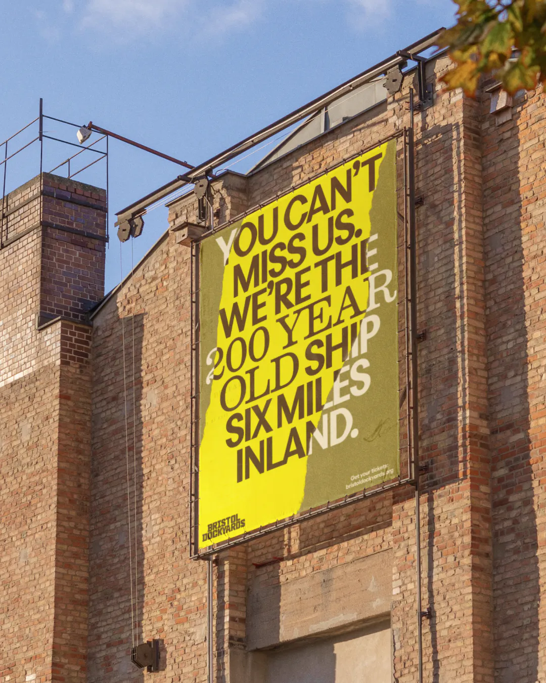 Large out of home poster for Bristol Dockyards