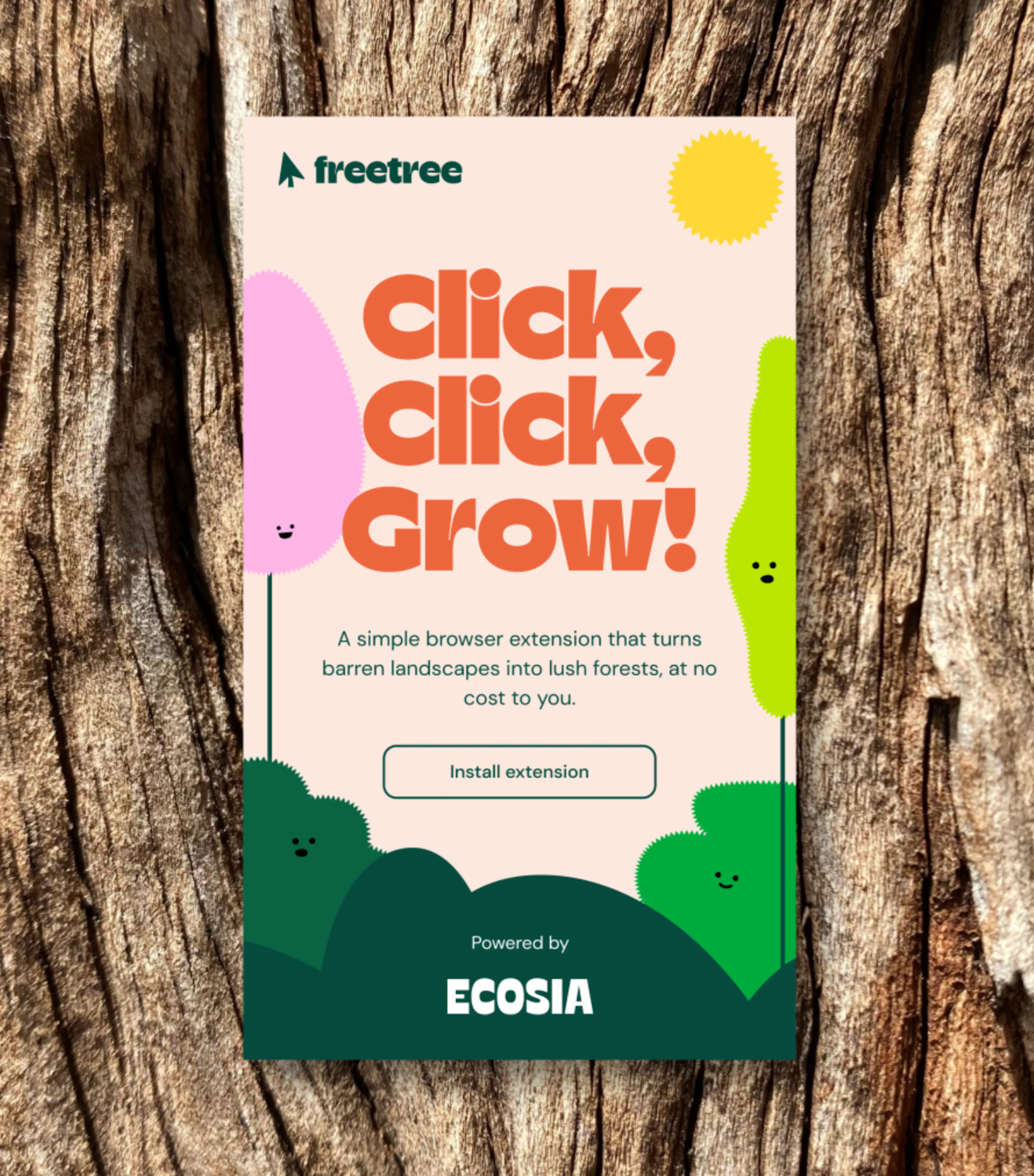Freetree branding shown on screen