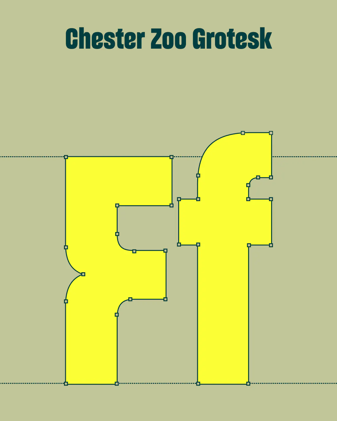 Chester Zoo custom typeface by Sharp Type, with letterforms that curl like tails, leaves and claws