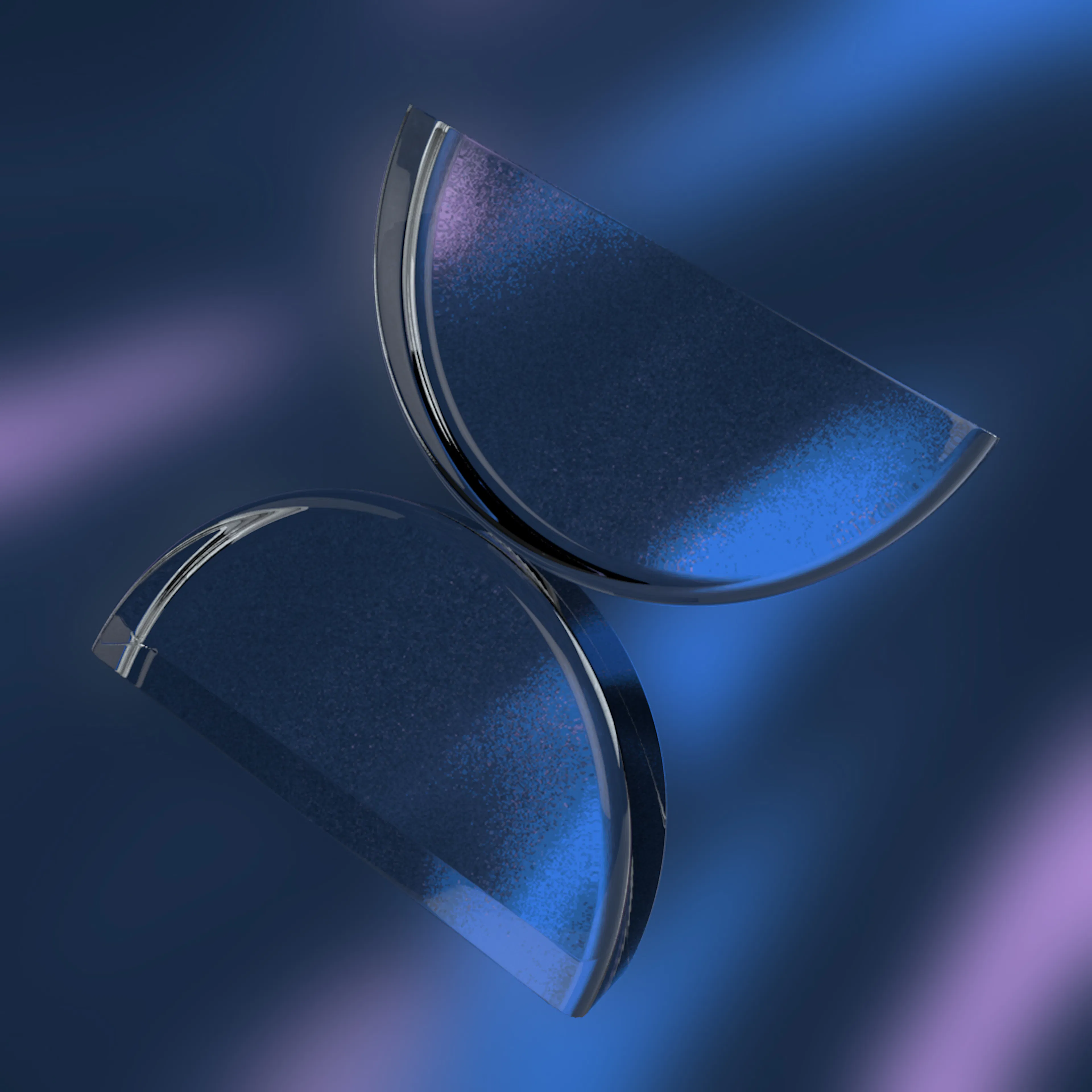 3D glass lens from the Trackinsight identity