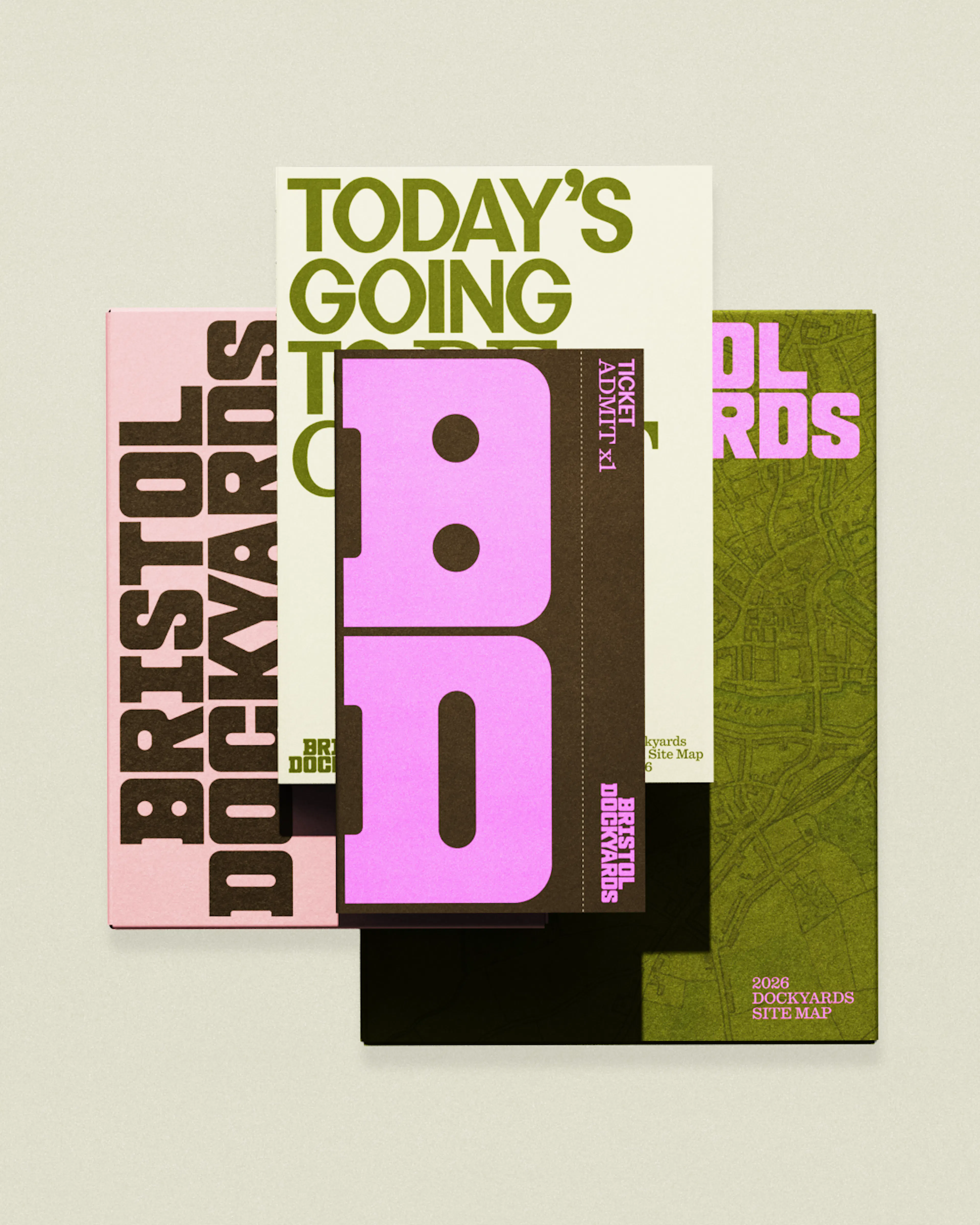 Print showcase of Bristol Dockyards by HOW+HOW