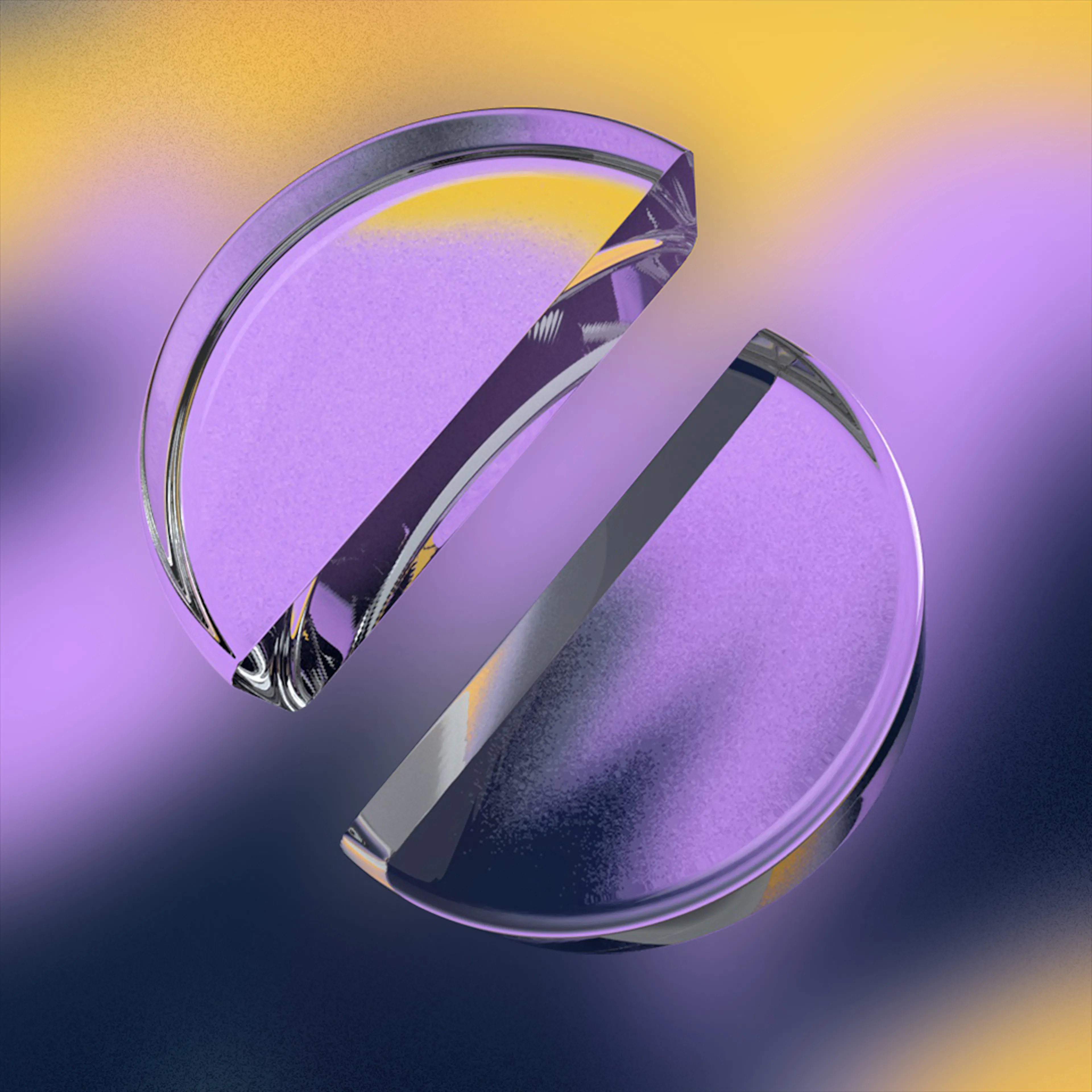 3D glass lens from the Trackinsight identity