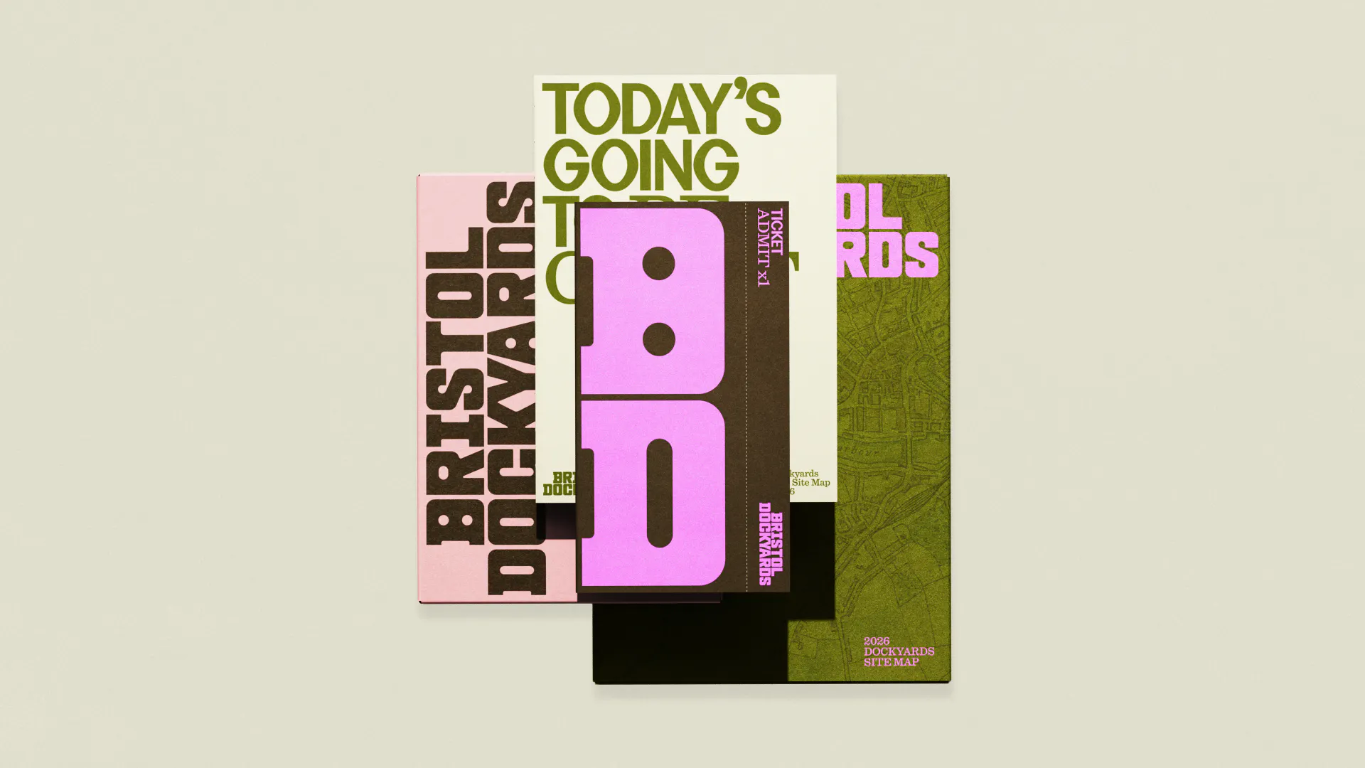Print showcase of Bristol Dockyards by HOW+HOW