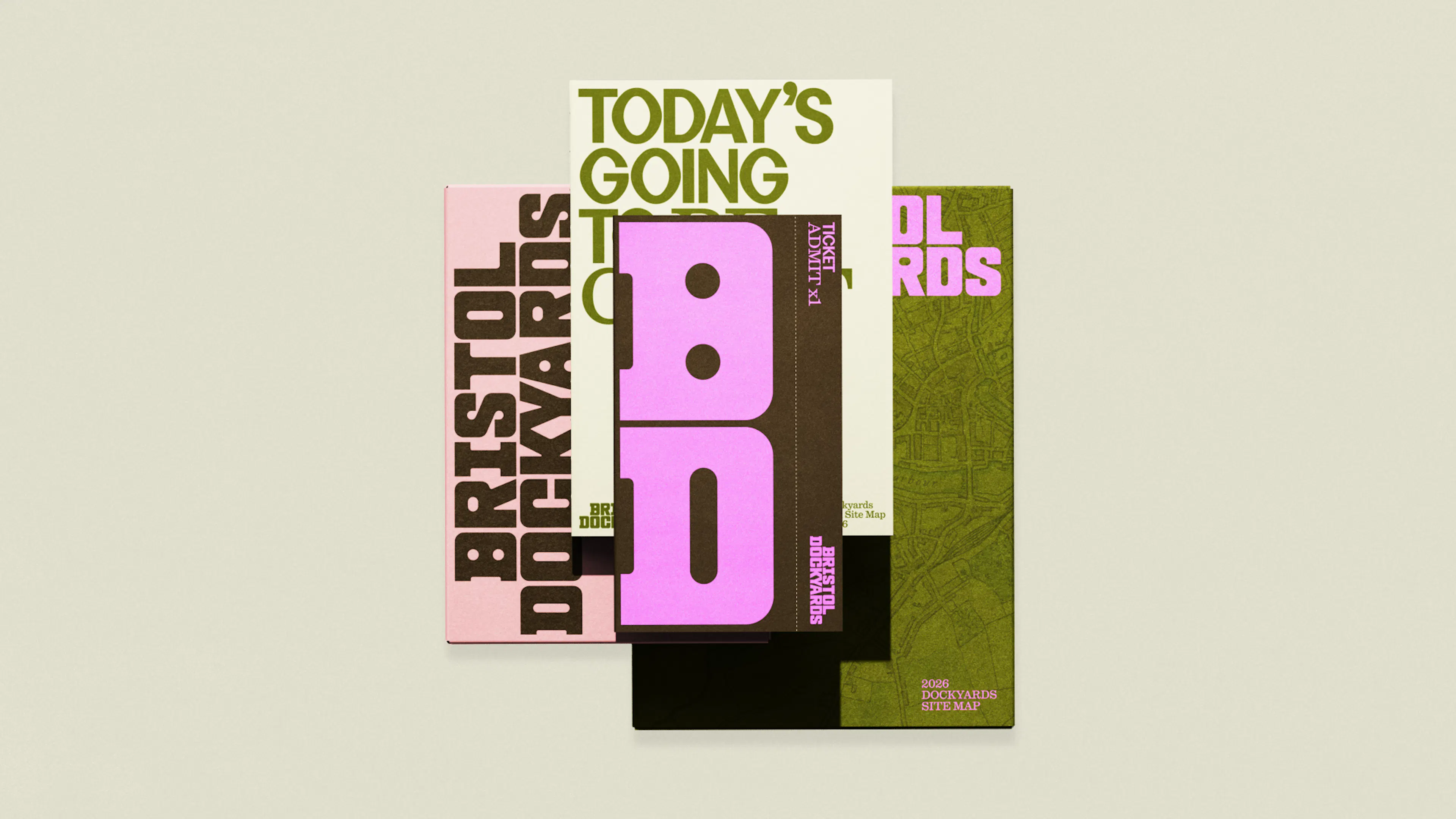 Print showcase of Bristol Dockyards by HOW+HOW