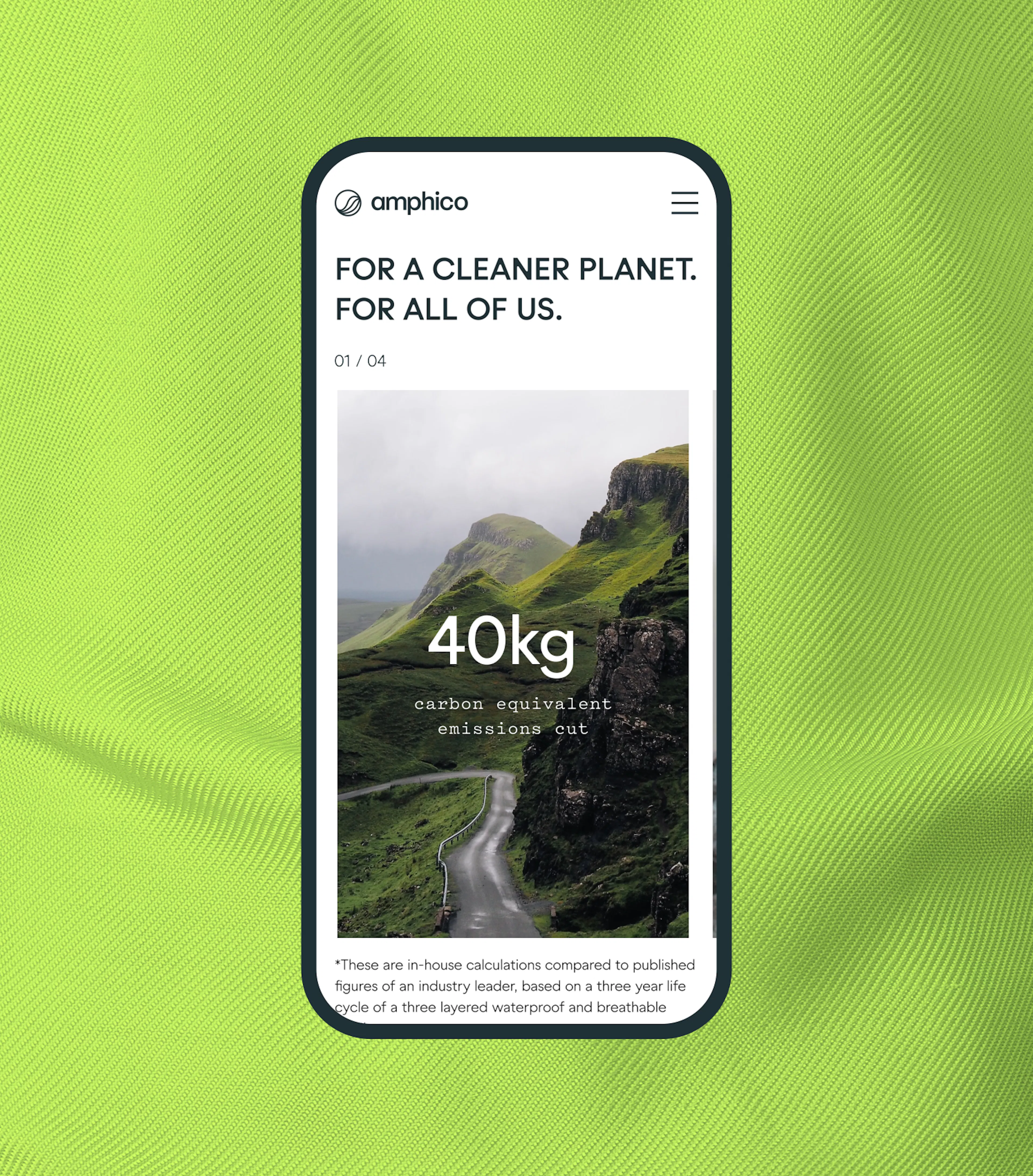 Amphico brand identity application by HOW+HOW