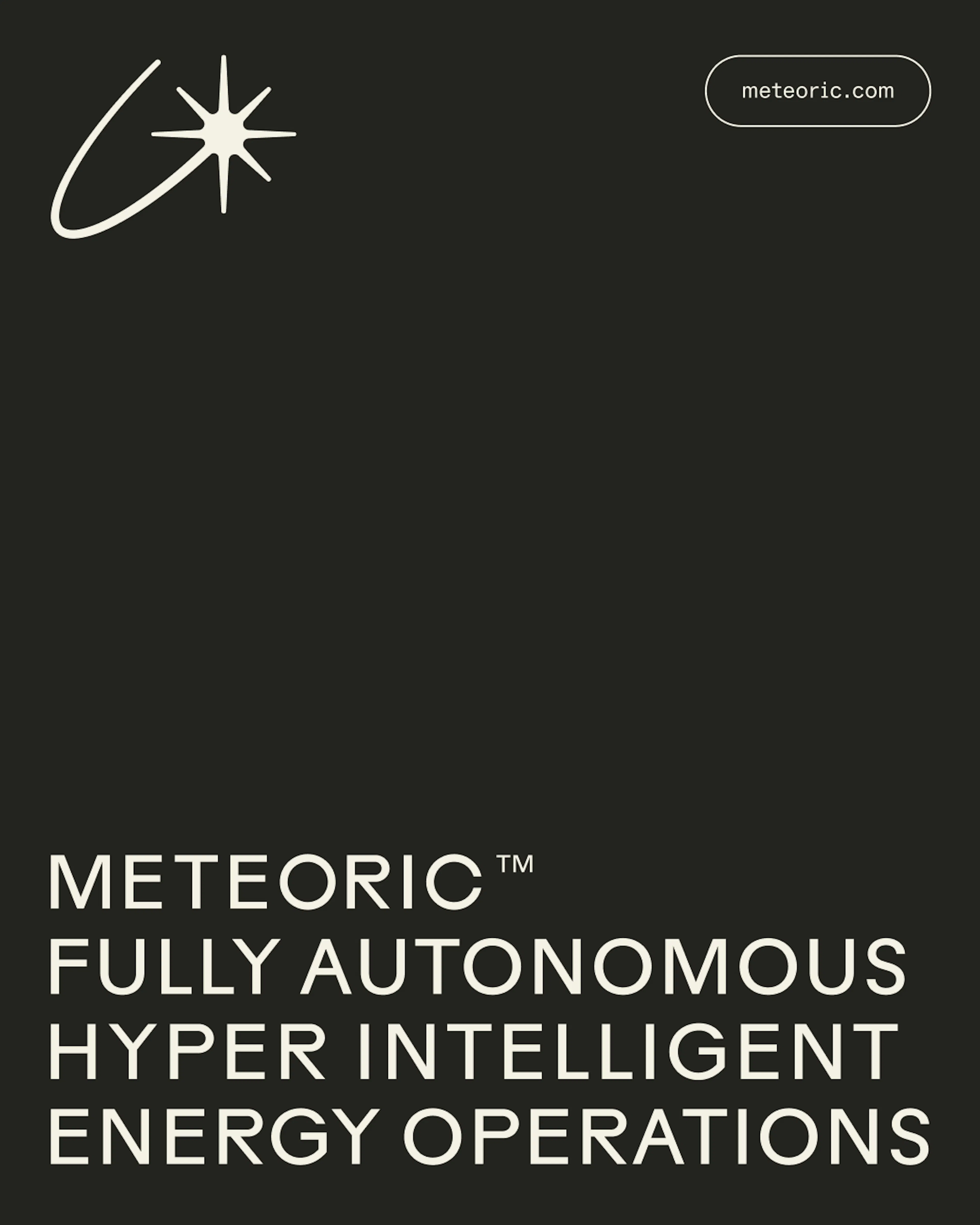 Meteoric copy and text with symbol