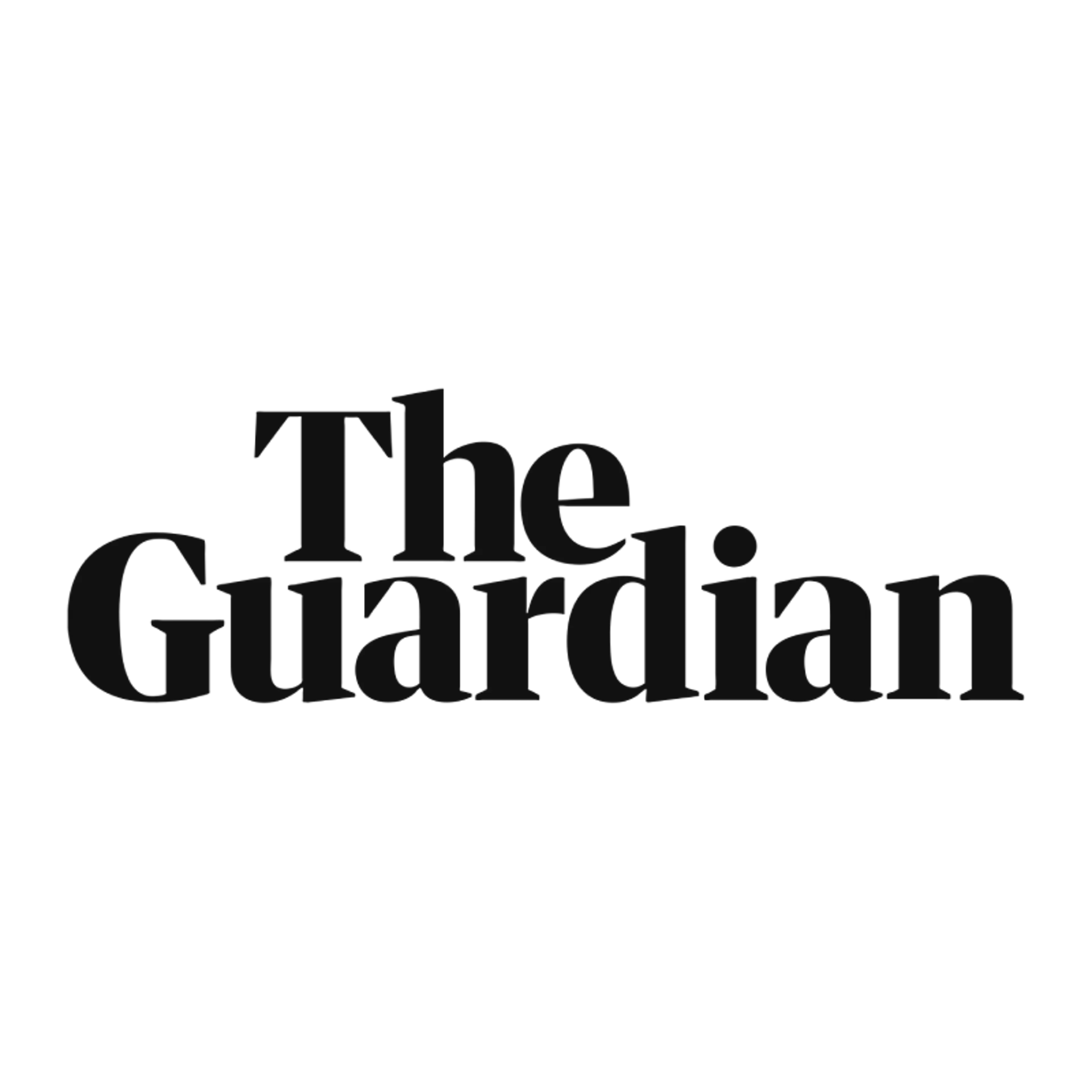 the guardian logo in black