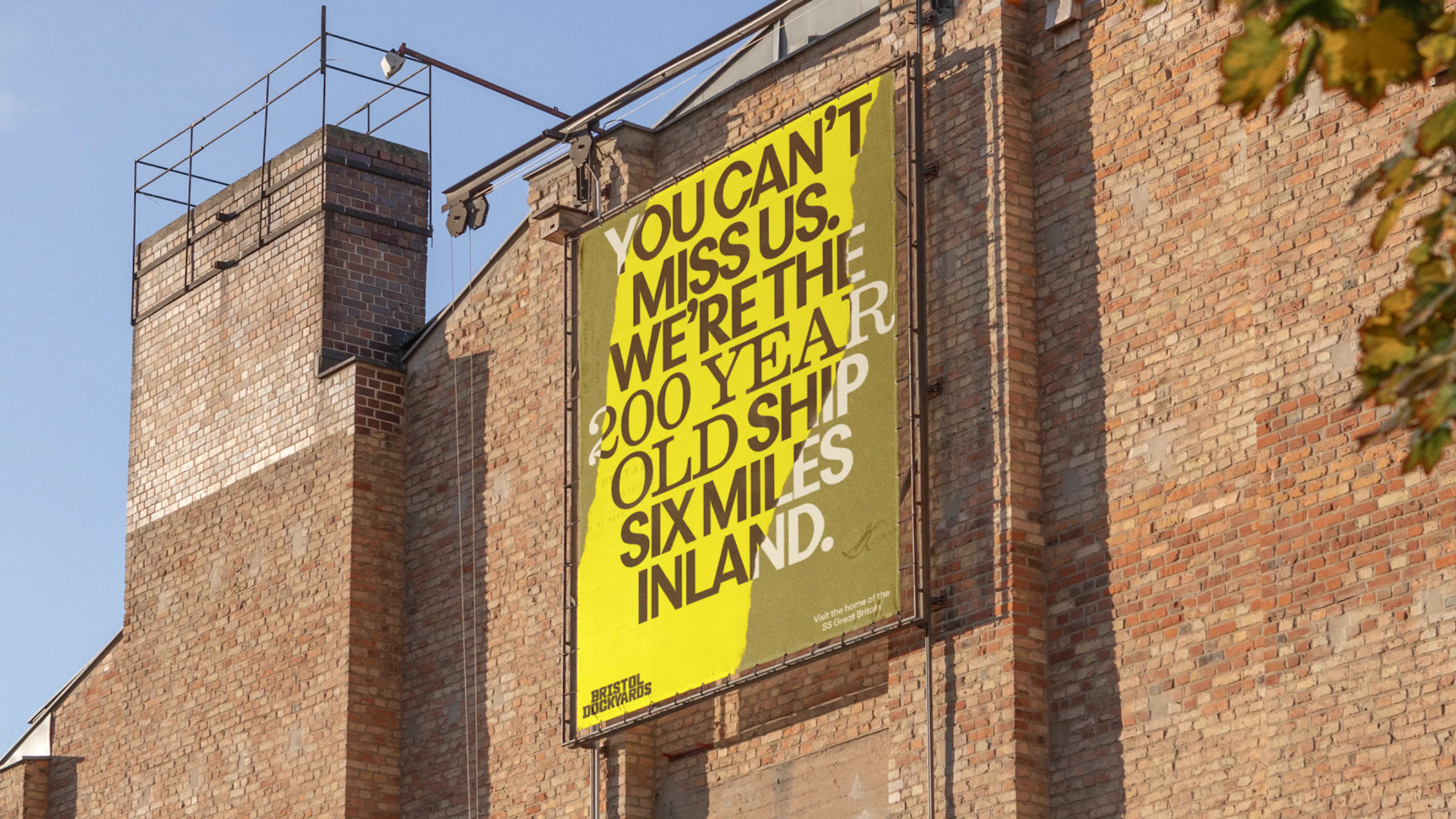 Large out of home poster for Bristol Dockyards