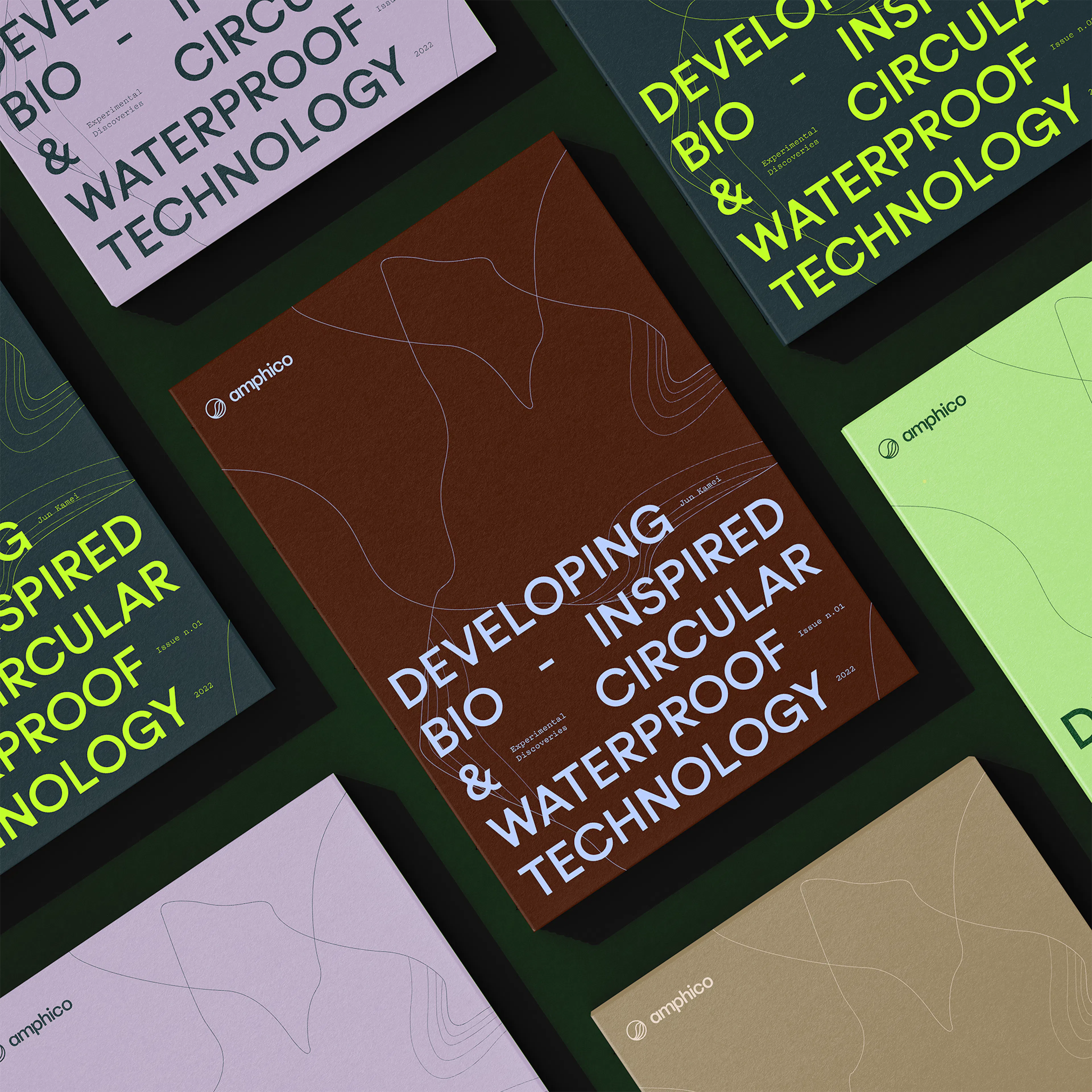 Amphico brand identity application by HOW+HOW