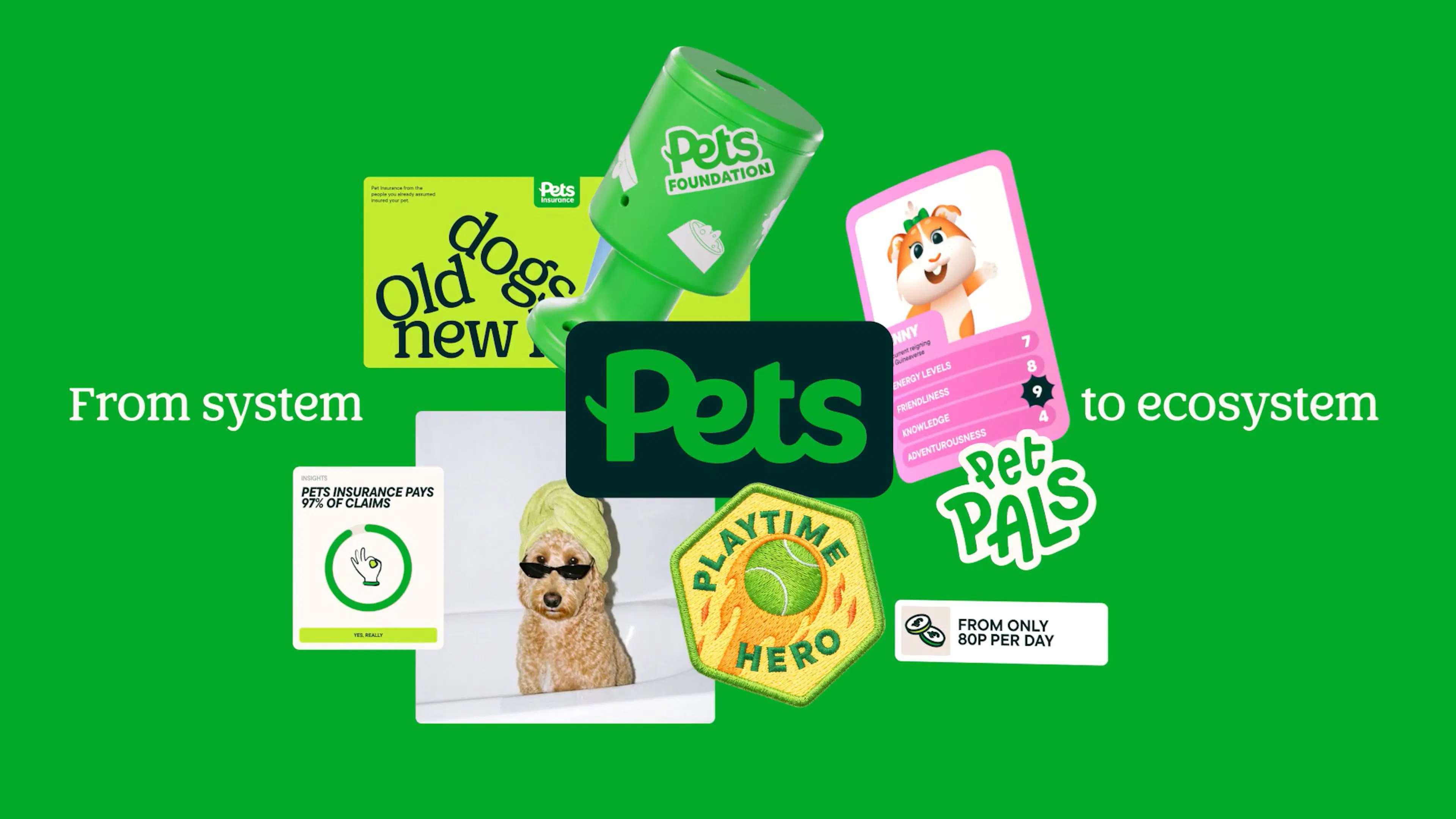 Pets Insurance, Pet Pals and Pets Foundation brand identities by HOW+HOW for Pets at Home