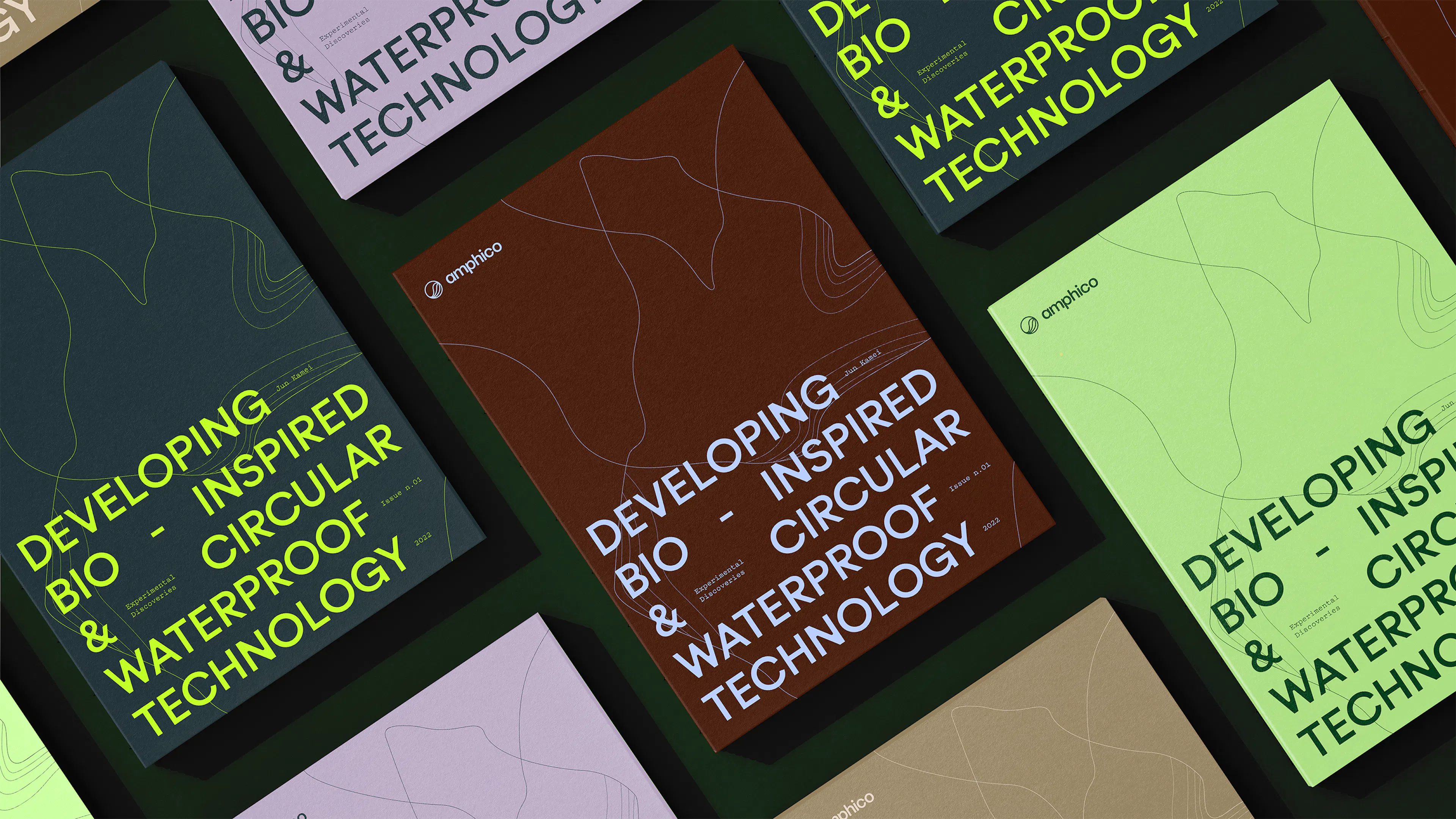 Amphico brand identity application by HOW+HOW