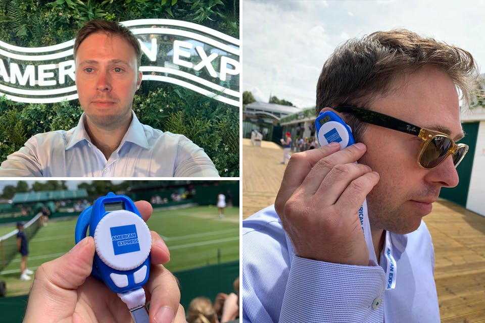 The Hoxton Mix guest Tweet on the AMEX Twitter account at Wimbledon 2019