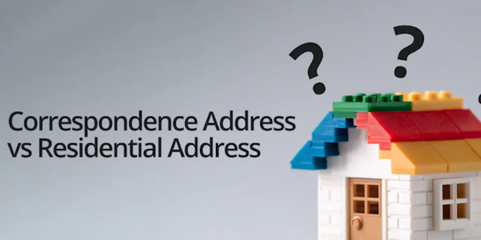 Correspondence Address vs Residential blog header