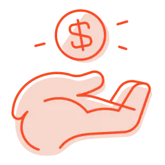 No fees, no tips