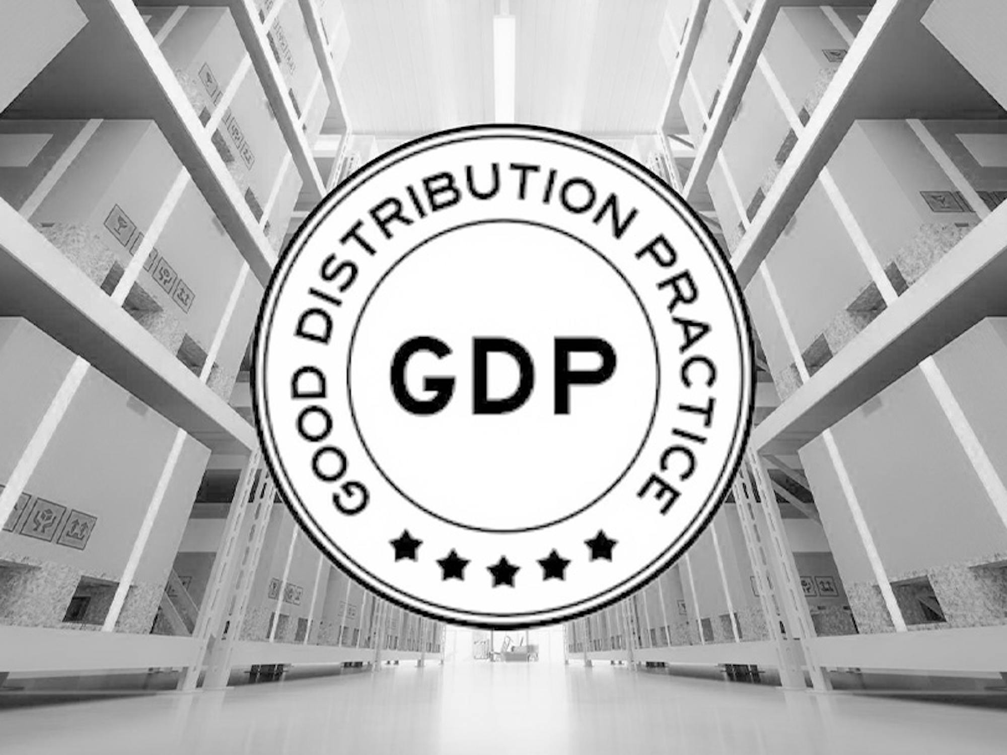 a warehouse and gdp logo