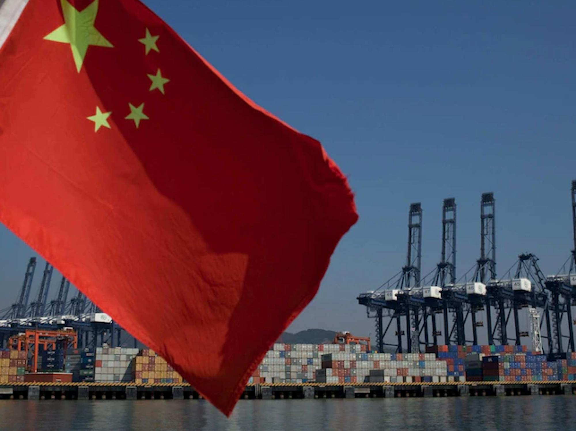 A port in China