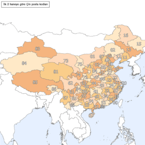 Regional map of China