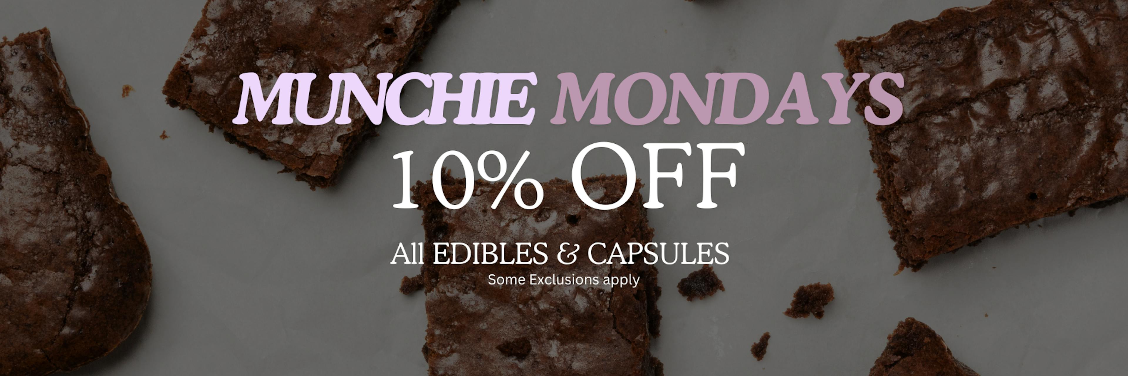 10% off edibles on mondays