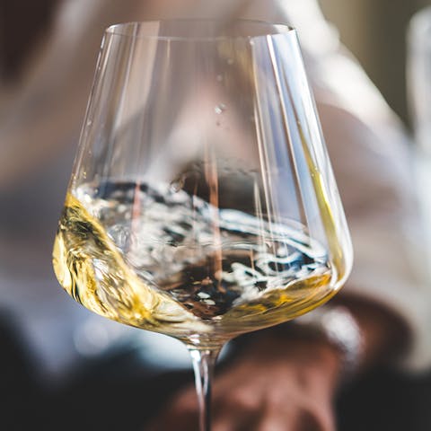 White Wine in a Glass