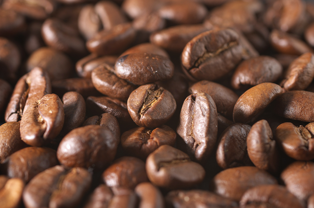 Up Close of Coffee Beans