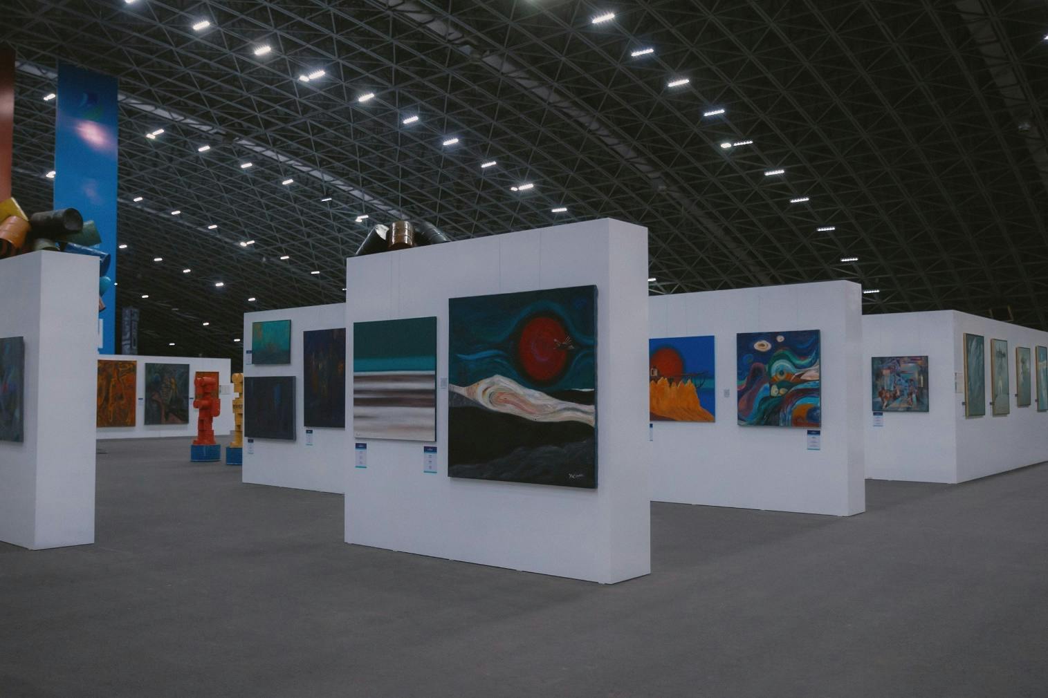 Work by young artists at Re/Generation Art Fest, Tashkent, September 2024