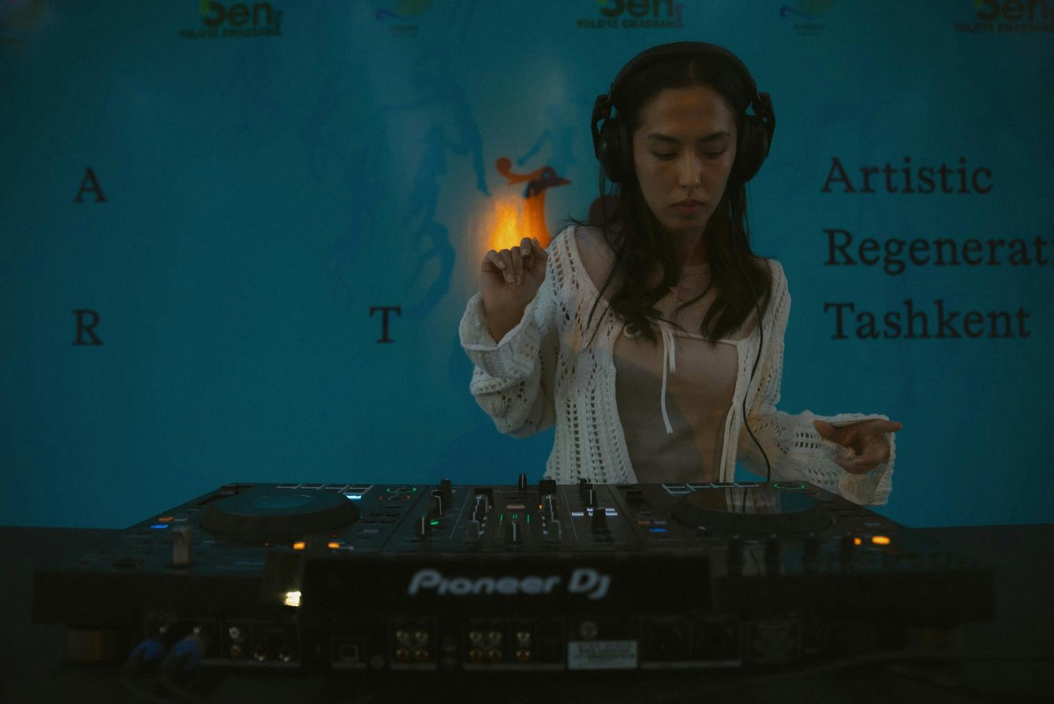 Young musician at the Re/Generation Art Fest, Tashkent, September 2024