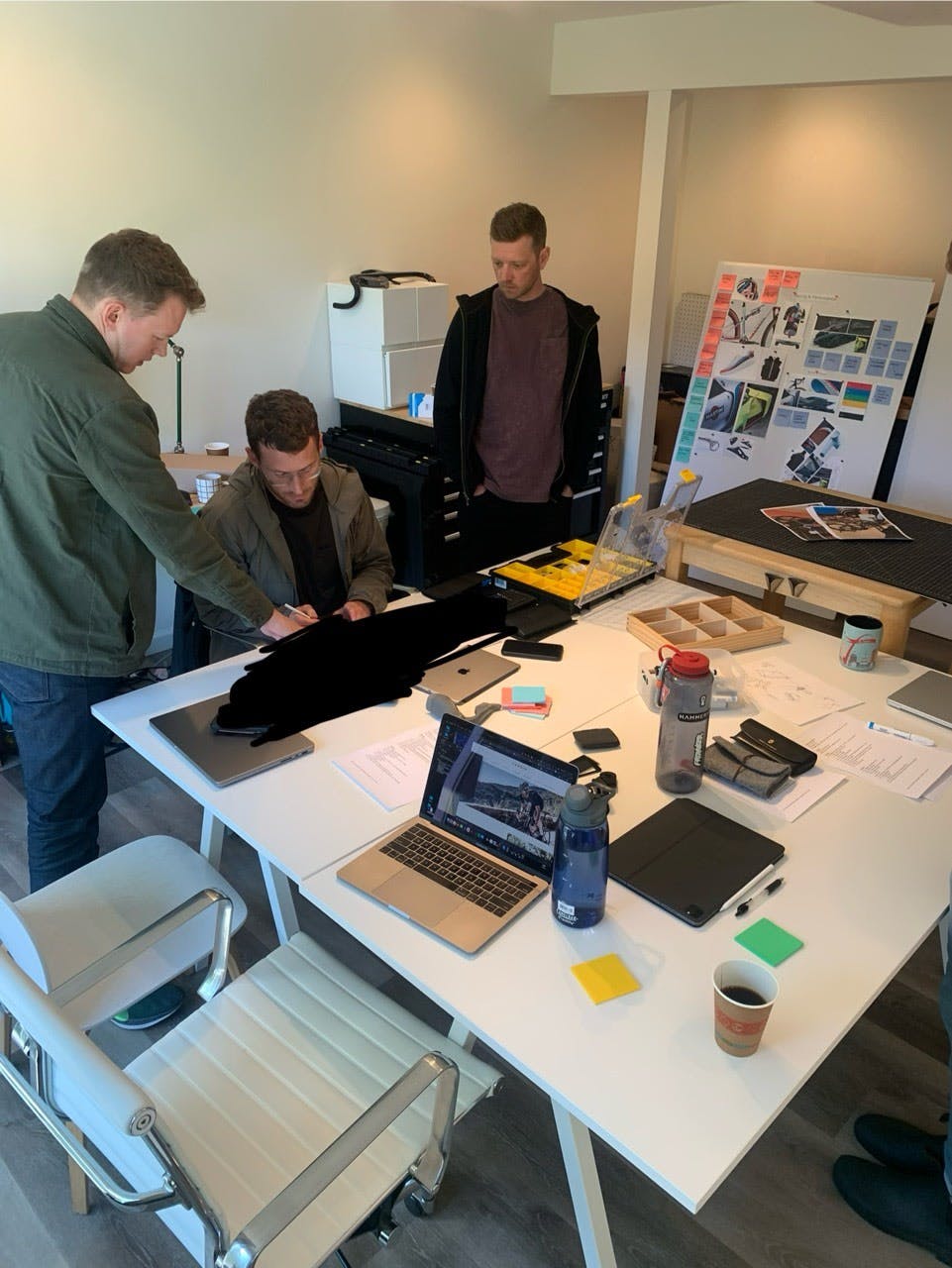 A photo of a design workshop being conducted