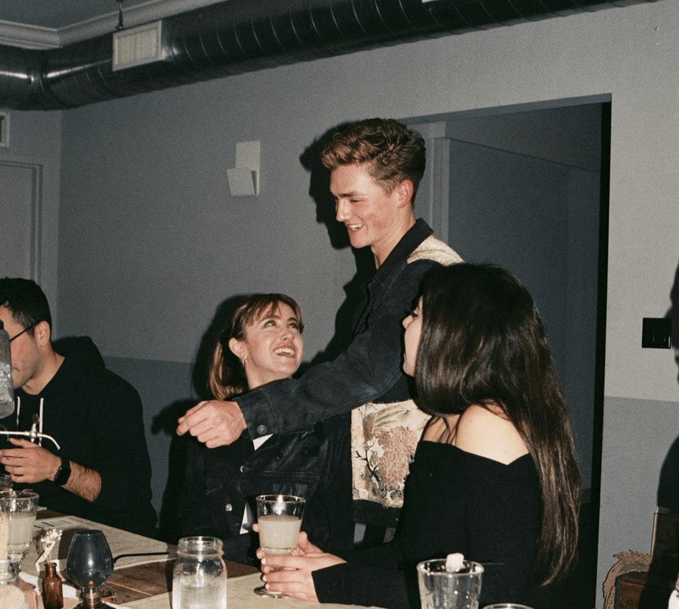 A film photo from a supper club dinner