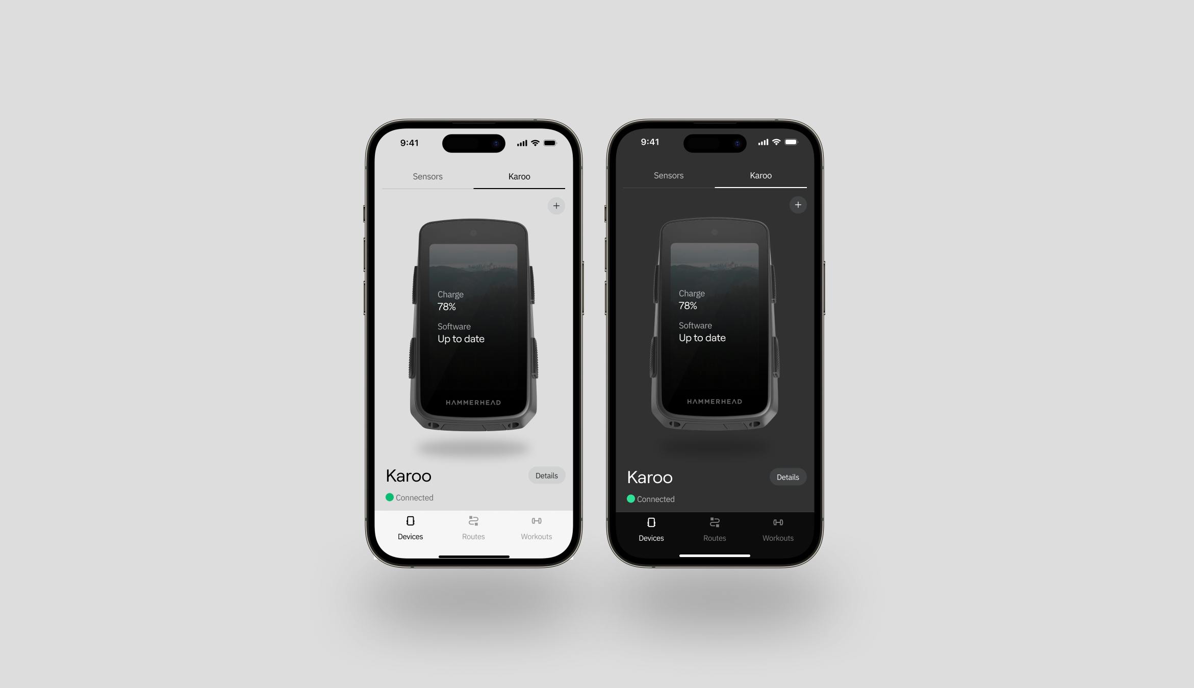 Two iPhone next to each other