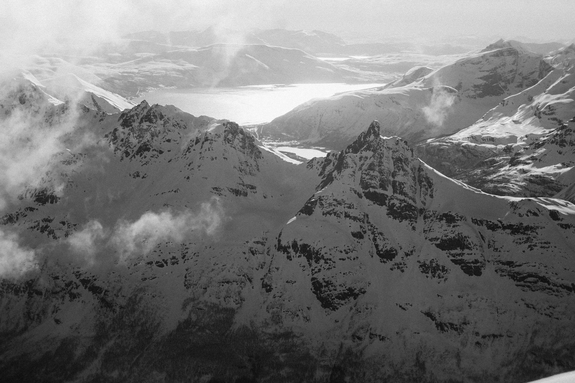 Mountains taken from the summit of a peak
