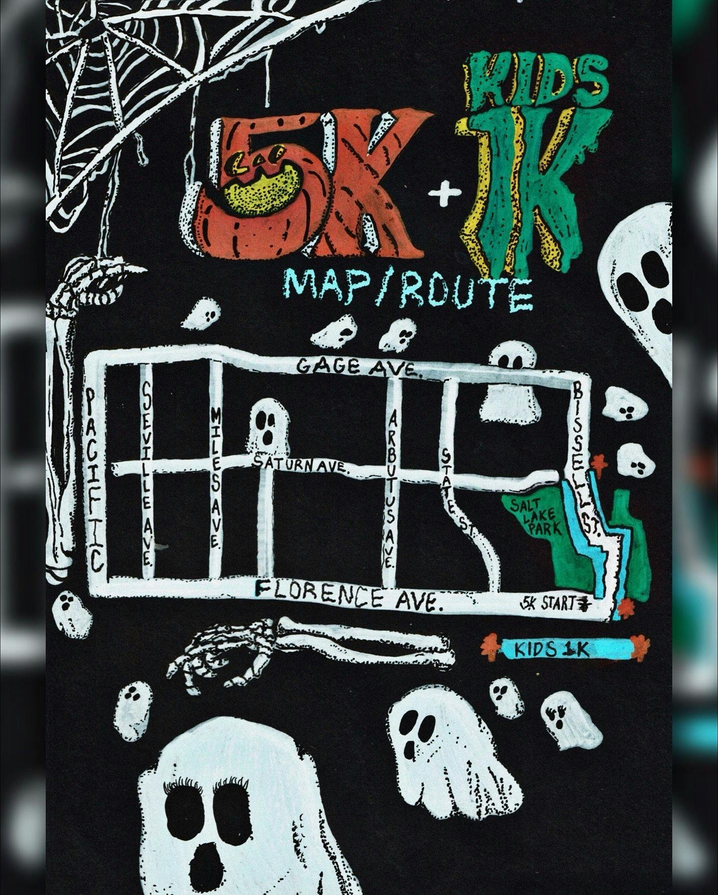 Hauntington Park 5K Route