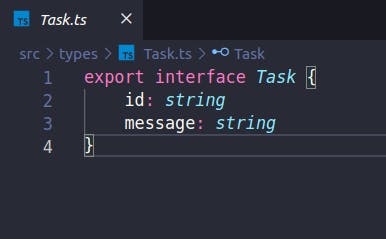Task Type component