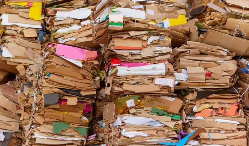 cardboard and paper