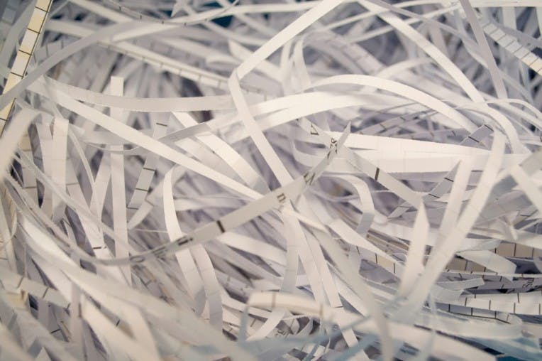 shredded paper