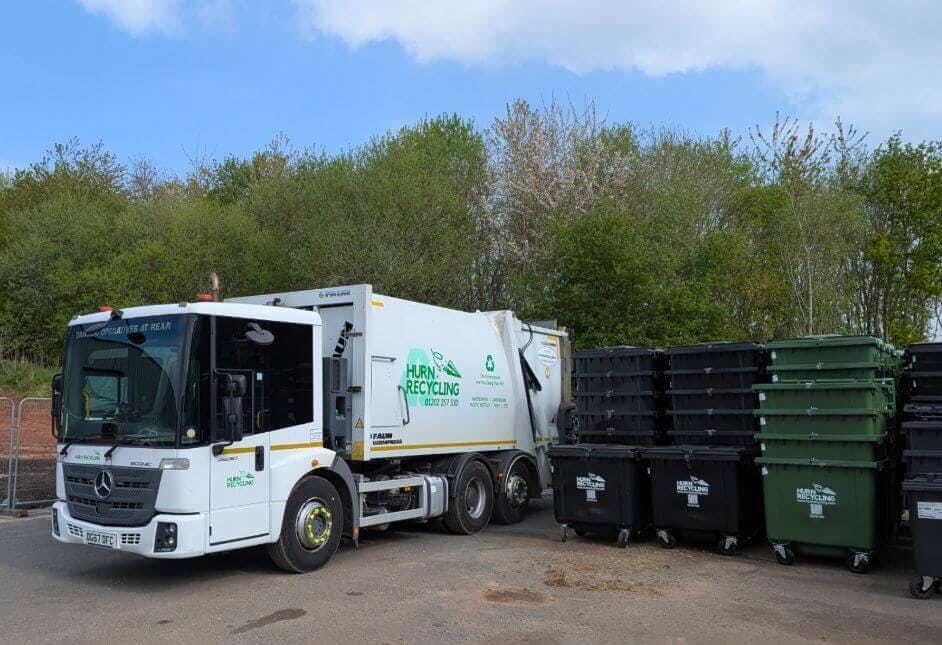 Lorry with bins