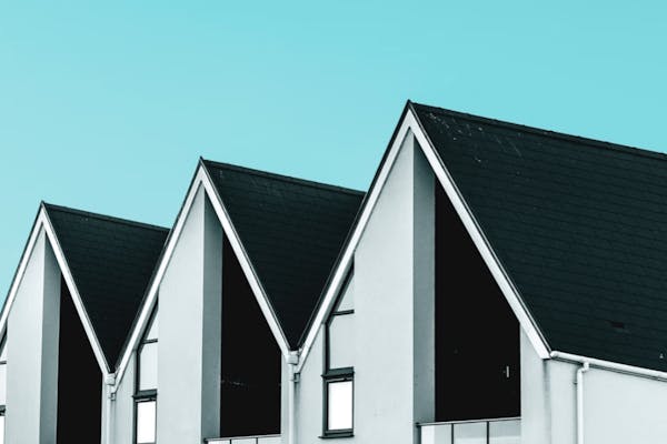 Witte moderne huizen