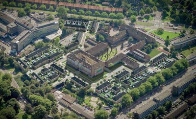 Woningen van bovenaf gefotografeerd