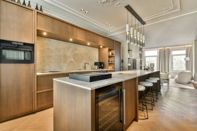 Moderne houten keuken