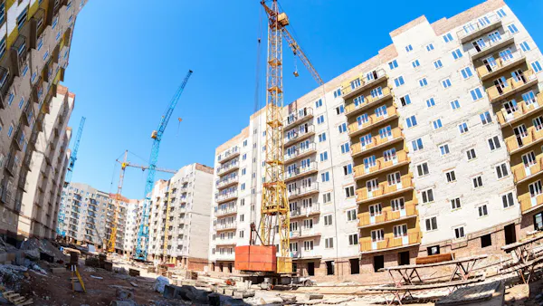 appartementen in aanbouw