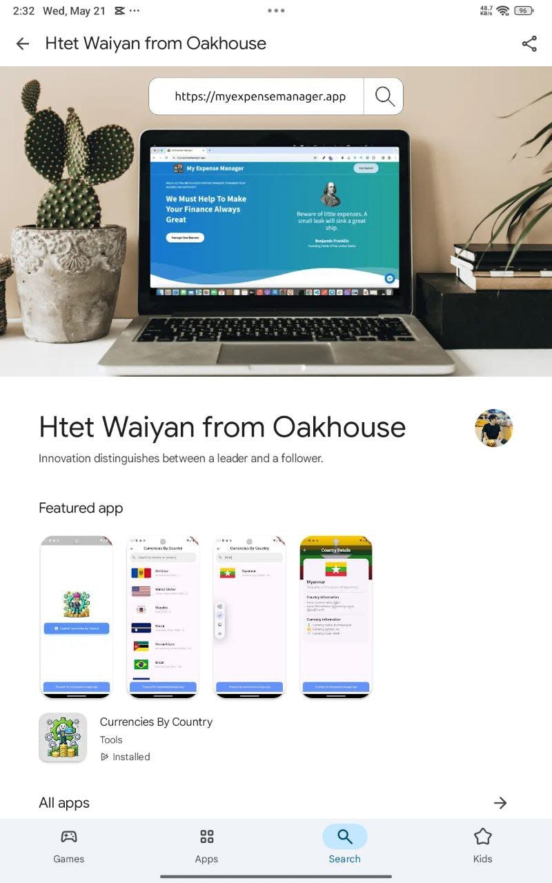 🚀 My Play Store Developer Account is Now Live!