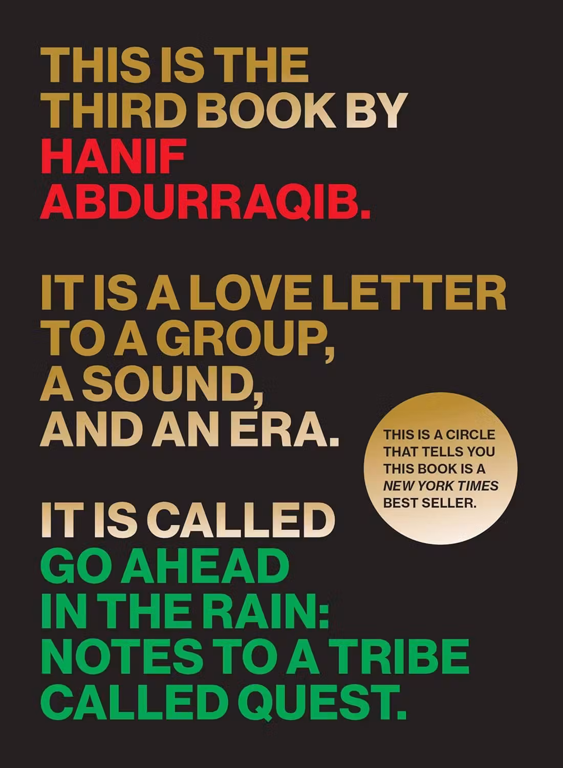 Go Ahead in the Rain: Notes To A Tribe Called Quest