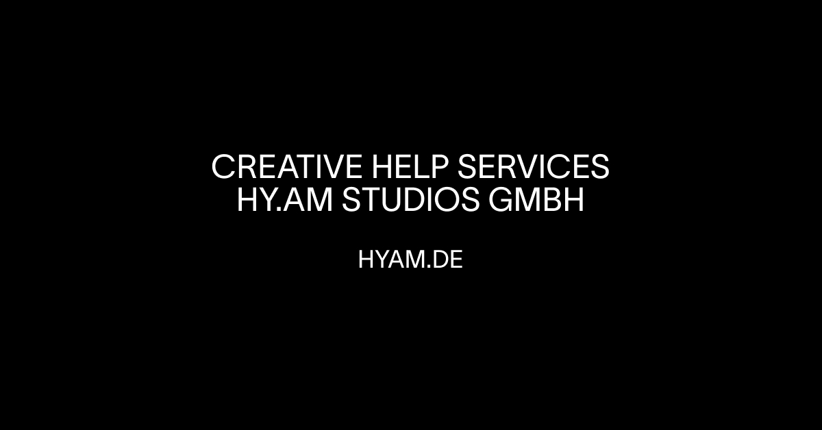 Digitalagentur und Design Studio aus Berlin hy.am studios