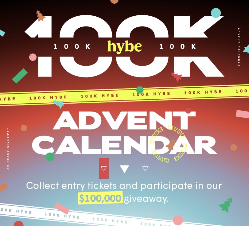 100,000 Advent Calendar Giveaway!
