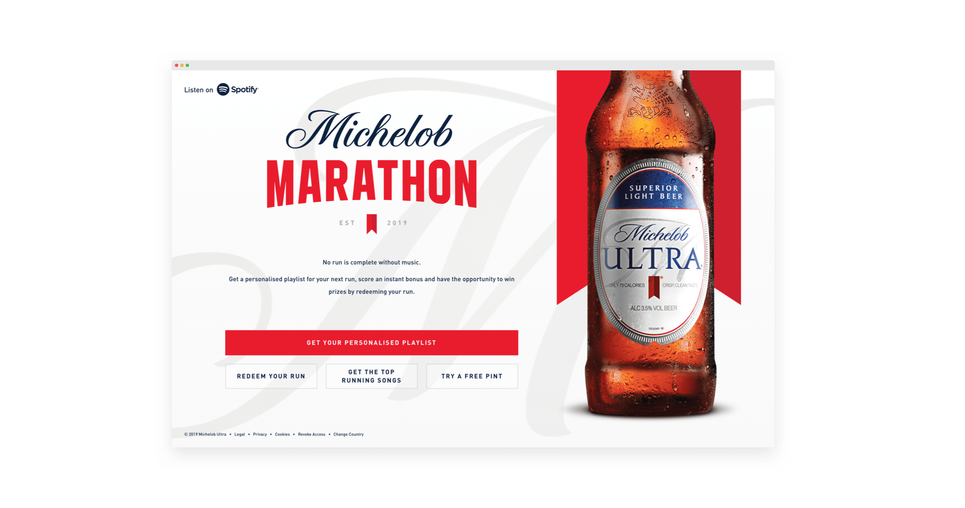Michelob Marathon Hydric case study