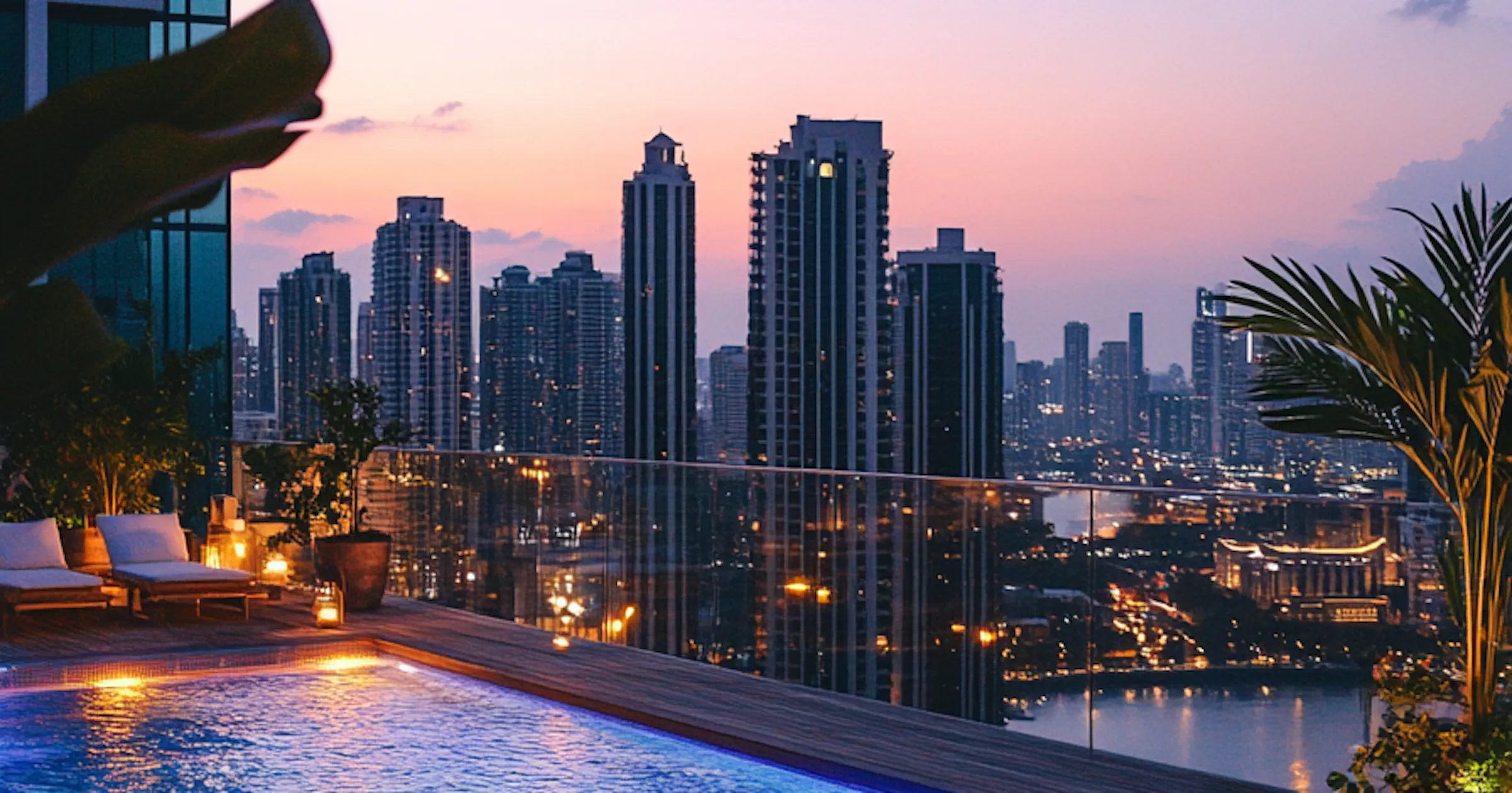 A luxurious rooftop with infinity pool | Hyein Lee