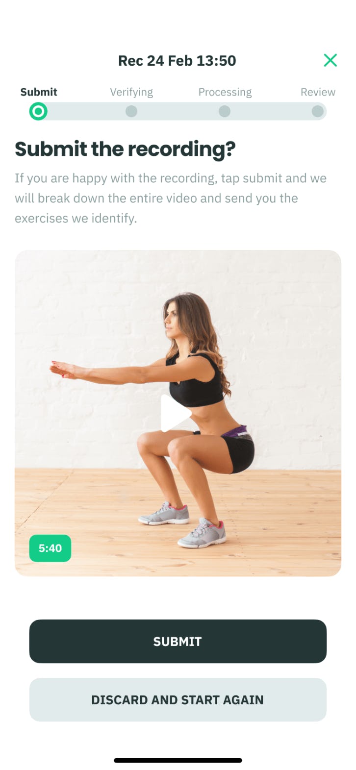 Let our AI do the exercise breakdown