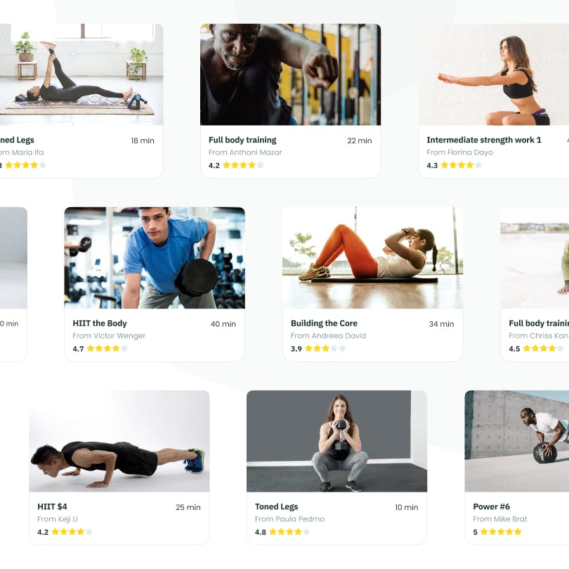 AI assisted content builder - Create quality video workouts in minutes using our AI powered tools