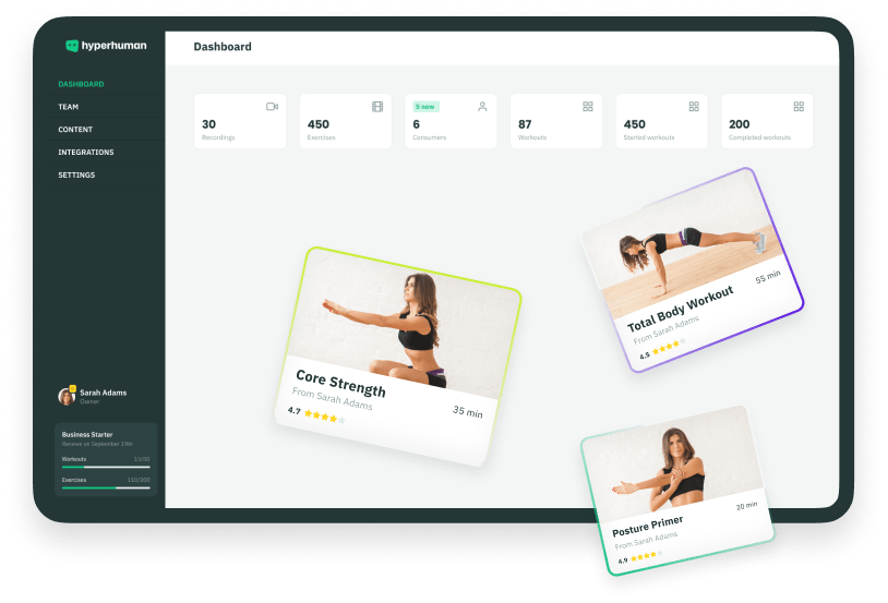 AI video processing - Get your health and fitness videos transformed into a reusable exercise library