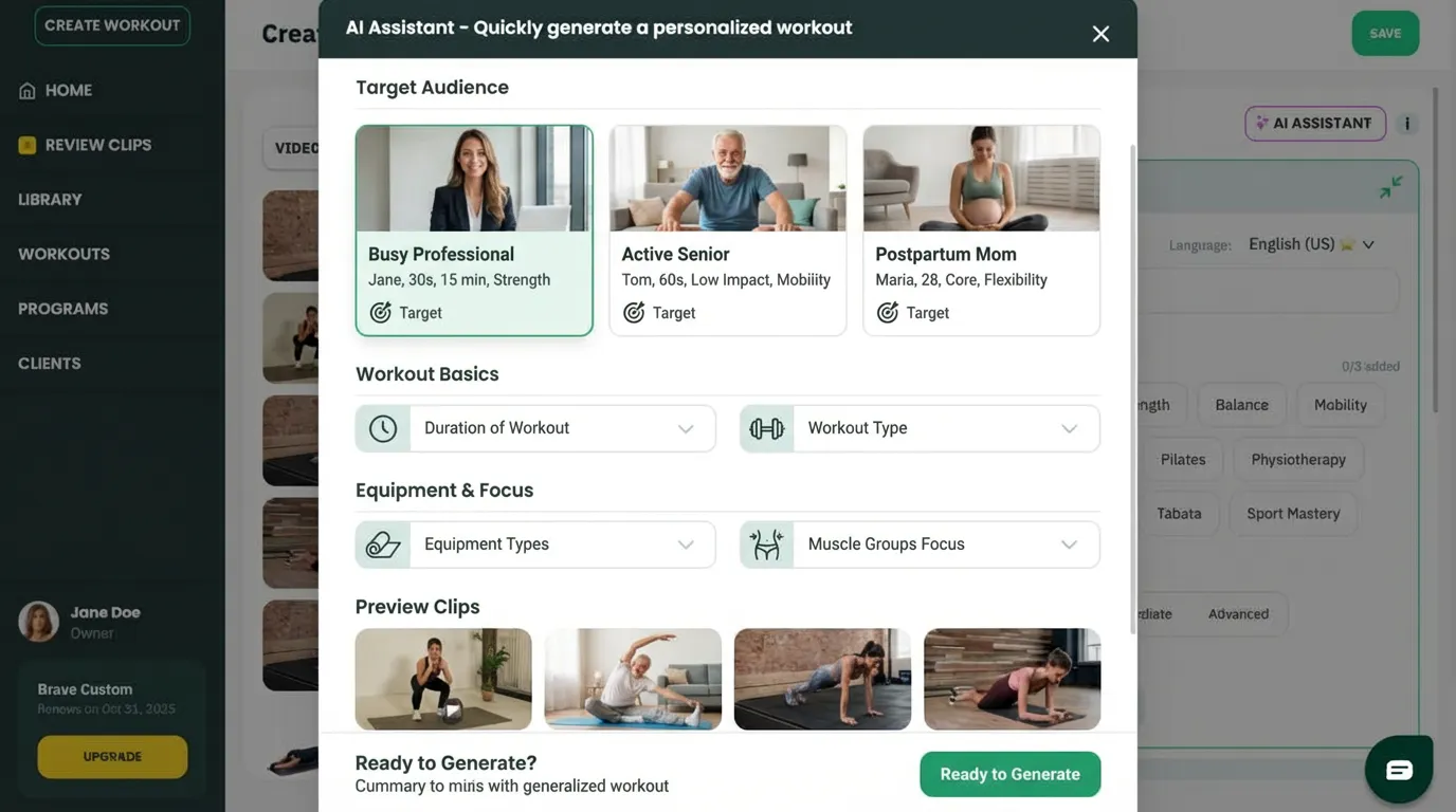 PERSONALIZA TODAS LAS SESIONES