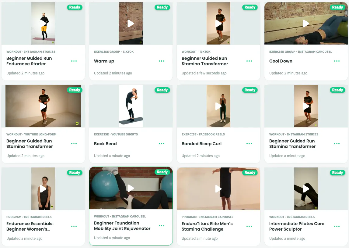 One tap ships video, audio, embeds, or API feeds—stream, track, monetize everywhere.